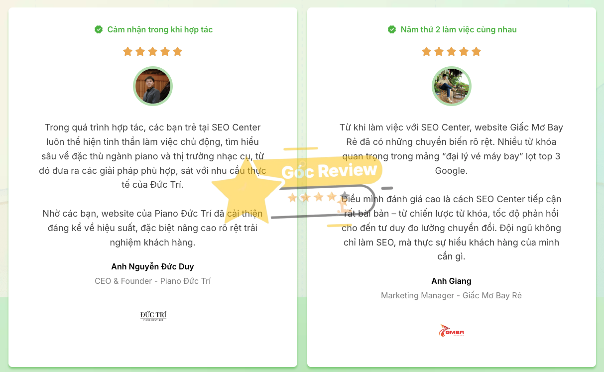 Đánh giá khách hàng 