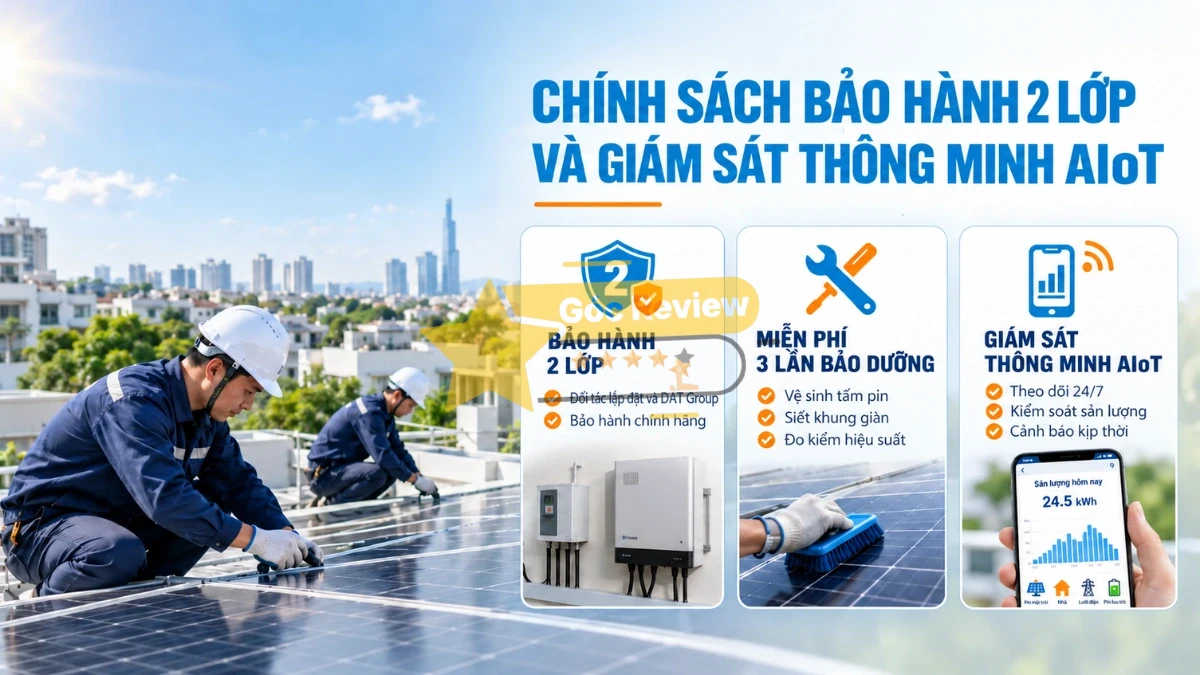 Chính sách bảo hành 2 lớp an tâm và giám sát thông minh AIoT