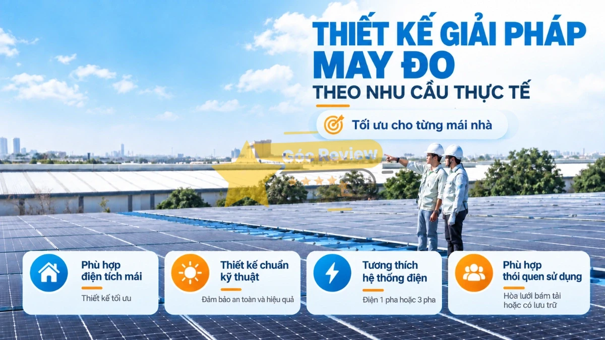 Thiết kế giải pháp phù hợp với từng mái nhà